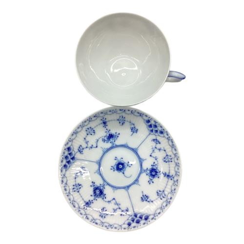 ROYAL COPENHAGEN (ロイヤル・コペンハーゲン) ティーカップ&ソーサー ブルーフルーテッド・ハーフレース