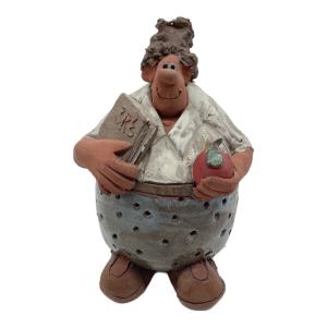 インテリア小物 陶器人形 教師