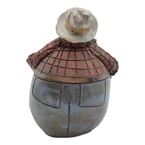 陶器人形 釣り人 インテリア小物