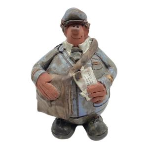 インテリア小物 陶器人形 ポストマン