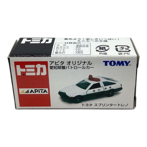 TOMY (トミー) トミカ トヨタ スプリンター トレノ 愛知県警パトロールカー(ホワイト×ブラック) 「トミカ」 アピタオリジナル