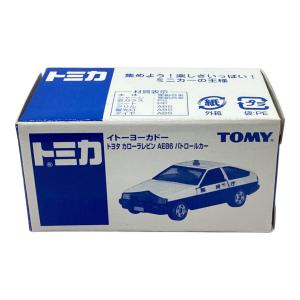 TOMY (トミー) トミカ トヨタ カローラレビン AE86 パトロールカー(ブラック×ホワイト) 「トミカ」 イトーヨーカドー限定 修正再生産版