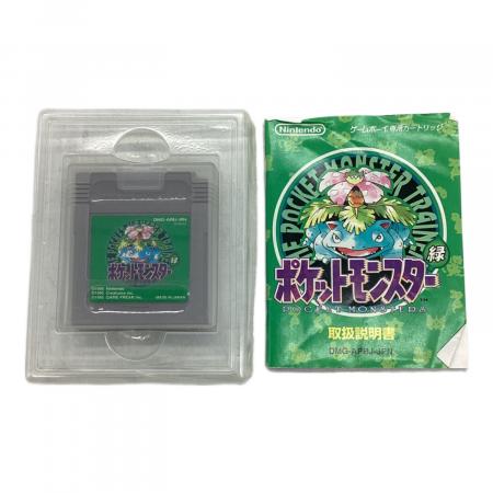 ゲームボーイ用ソフト ポケットモンスター緑 -｜トレファクONLINE