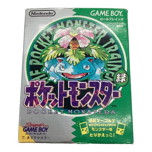 ゲームボーイ用ソフト ポケットモンスター緑 -