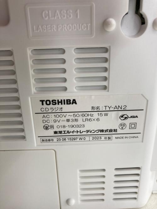 TOSHIBA (トウシバ) CDラジオ TY-AN2 2023年製