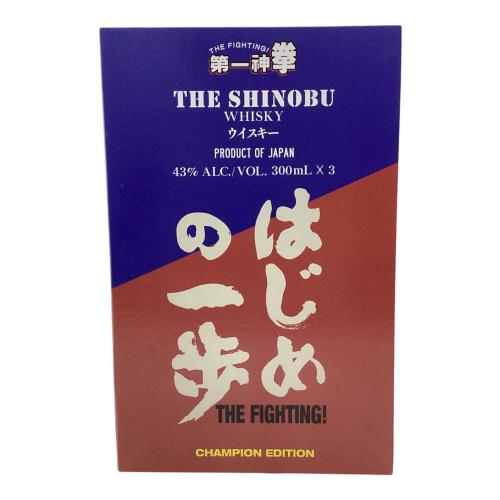忍蒸留所 ウィスキー 300mlx3 越ノ忍 未開封 日本