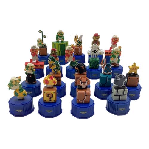 PEPSI (ペプシ) スーパーマリオブラザーズ キャラクター ドットボトルキャップ 19pセット