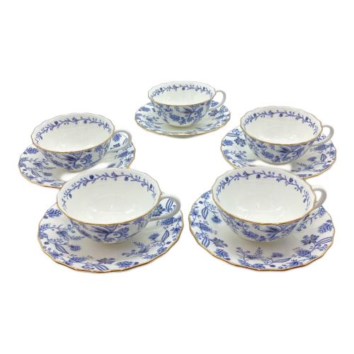 Noritake (ノリタケ) カップ&ソーサー 4562 ブルーソレンティーノ カップ＆ソーサー5客＋プレート