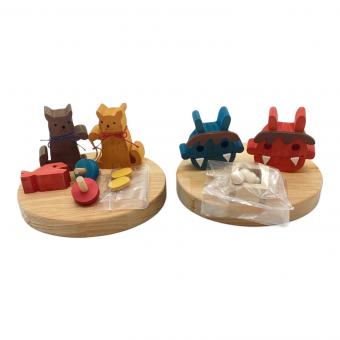 ブレーメンの音楽隊クラフト ベルメゾン 12ヶ月のちいさなオブジェたち ブレーメンの音楽隊 季節のオブジェ ベルメゾン 季節のオブジェ 12ヶ月