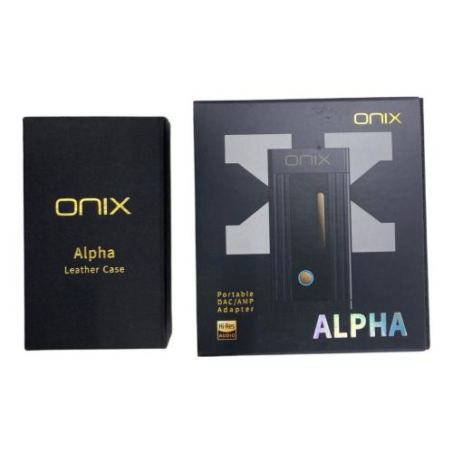 ONIX ポータブルアンプ レザーケース付き ALPHA