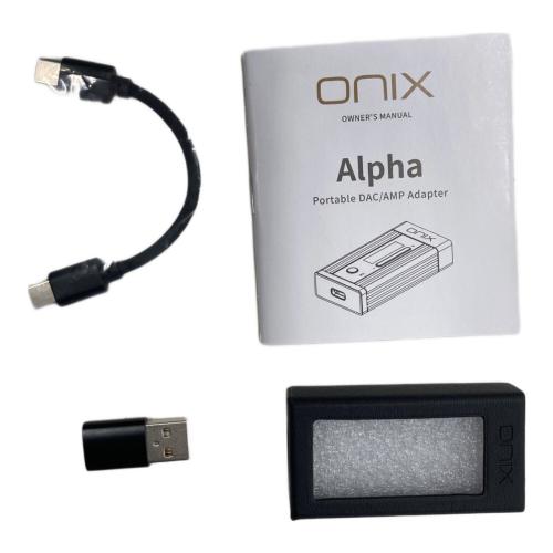 ONIX ポータブルアンプ レザーケース付き ALPHA