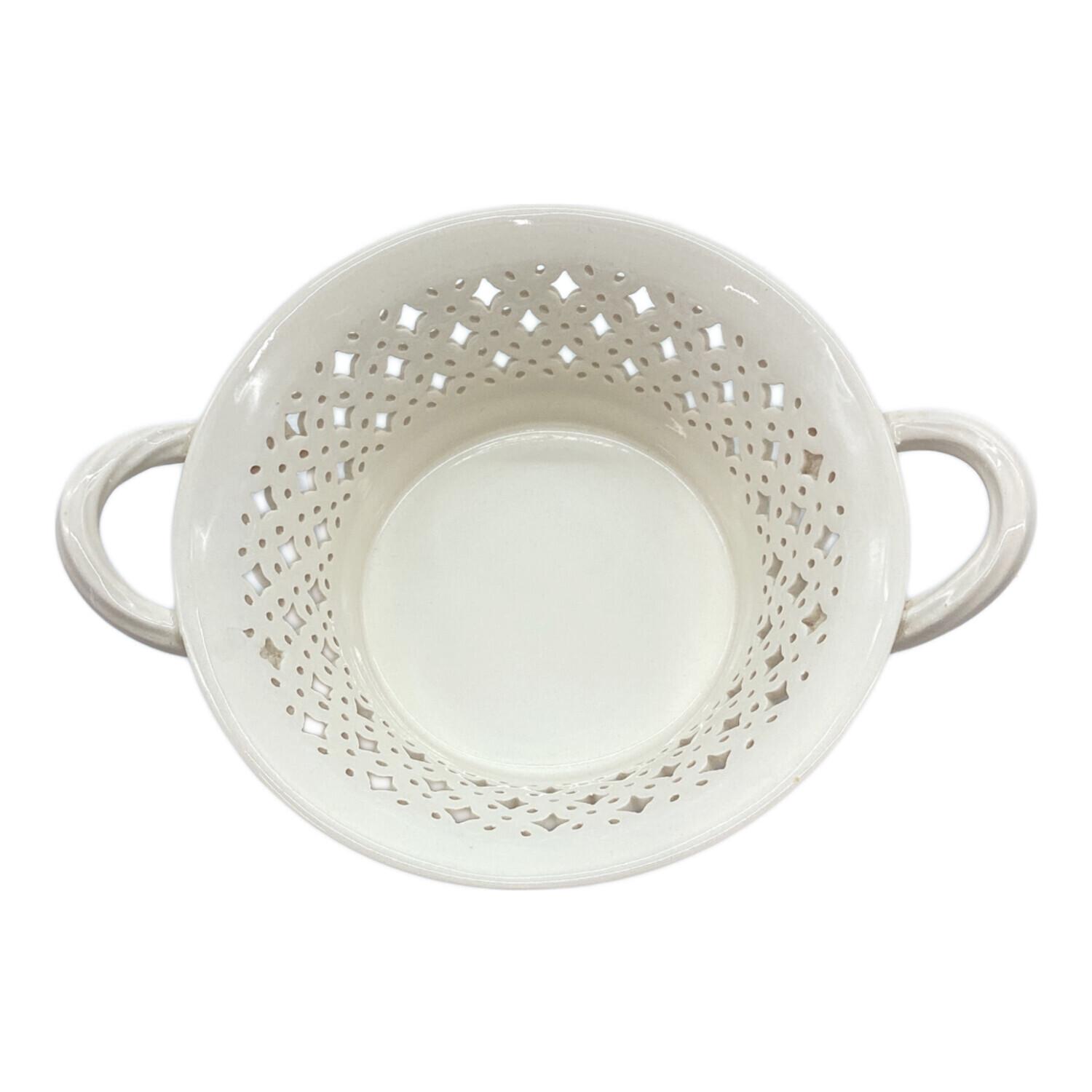 HARTLEY GREENS 陶器バスケット Creamware Basket LEEDS WARE