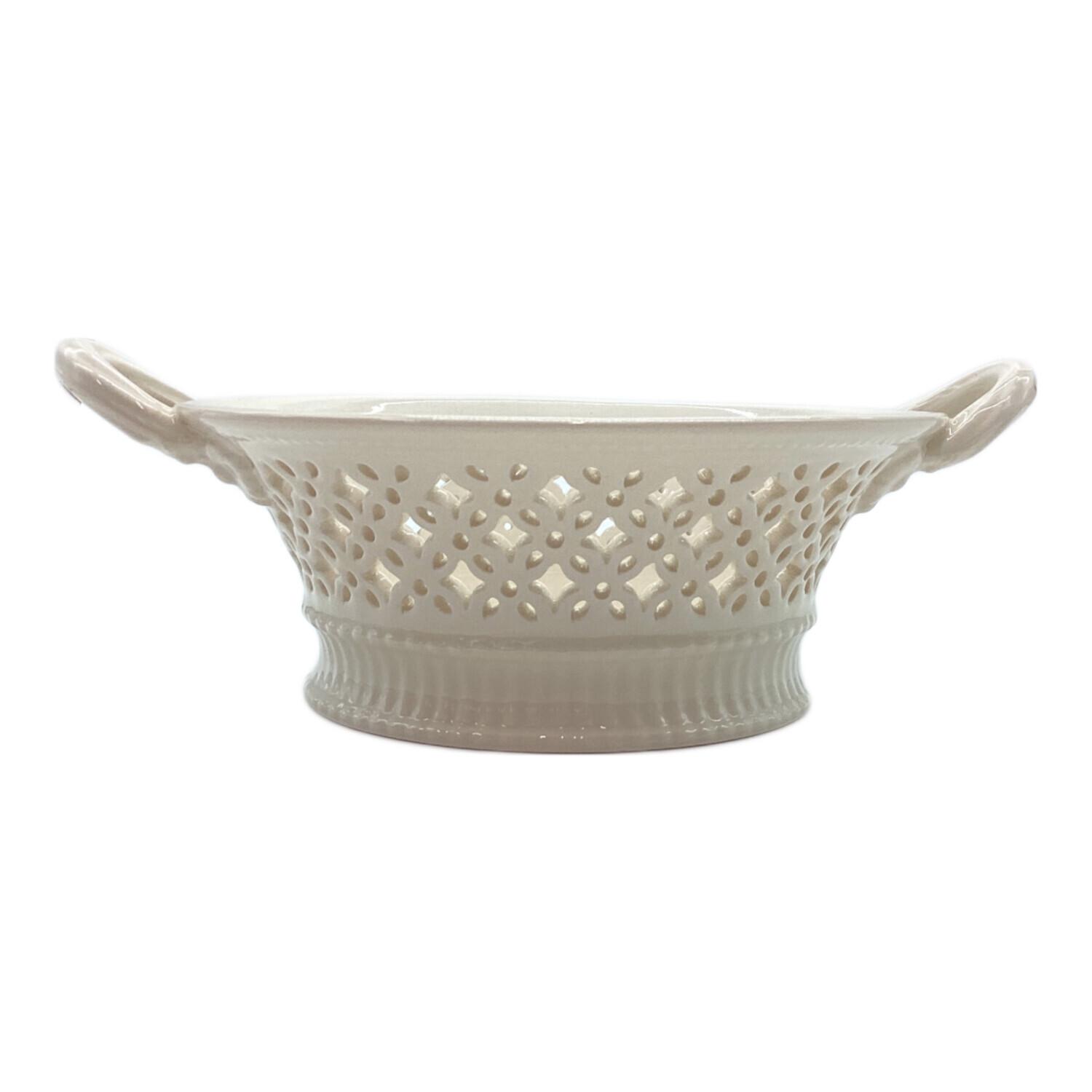 HARTLEY GREENS 陶器バスケット Creamware Basket LEEDS WARE