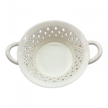 HARTLEY GREENS 陶器バスケット Creamware Basket LEEDS WARE