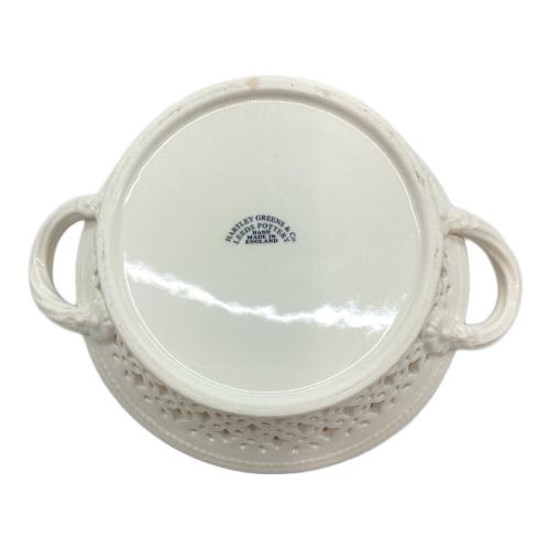 HARTLEY GREENS 陶器バスケット Creamware Basket LEEDS WARE