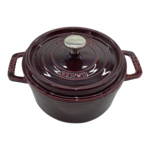 Staub (ストウブ) 両手鍋 18cm ボルドー ピコココットラウンド