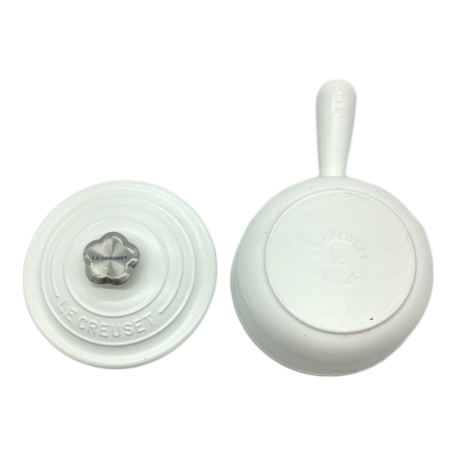LE CREUSET (ルクルーゼ) 片手鍋 ホワイト ソースパン｜トレファクONLINE