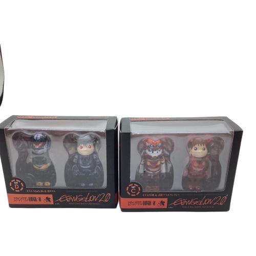 BEAR BRICK (ベアブリック) MEDICOMTOY 100%エヴァンゲリオン新劇場版 序/破ABCD4セット