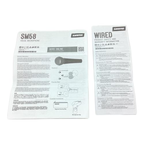 SHURE (シュア) マイクロホン SM58