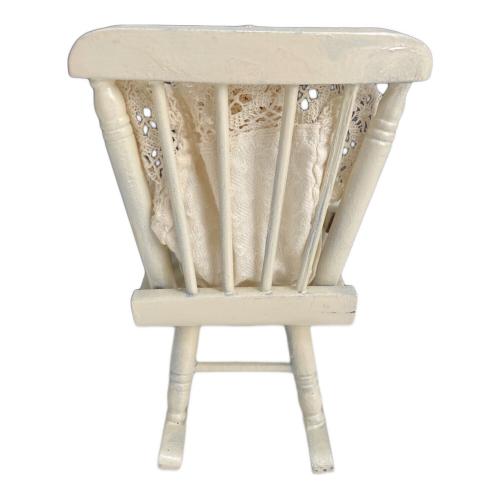 ドール アンティークドール ドールハウス用ロッキングチェア