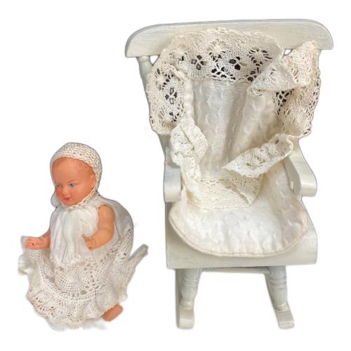 ドール アンティークドール ドールハウス用ロッキングチェア