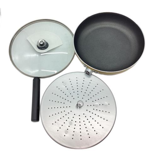 マダムリファイン 両手鍋フライパンセット イエロー