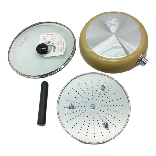 マダムリファイン 両手鍋フライパンセット イエロー