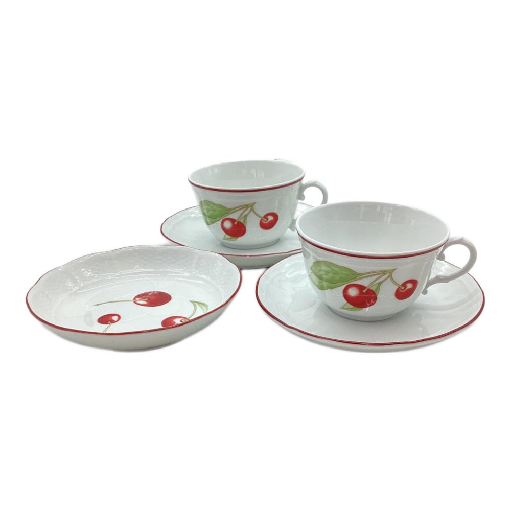 新品未使用リチャードジノリ アンティコチェリー ペアティーカップ＆ソーサー　6客 RICHARD GINORI (リチャードジノリ) カップ&ソーサー&プレートセット