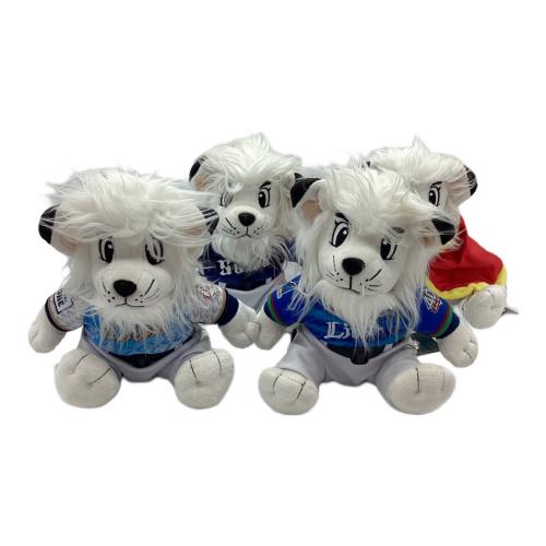 埼玉西武ライオンズ (サイタマセイブライオンズ) ヌイグルミ お座りレオ 4体セット