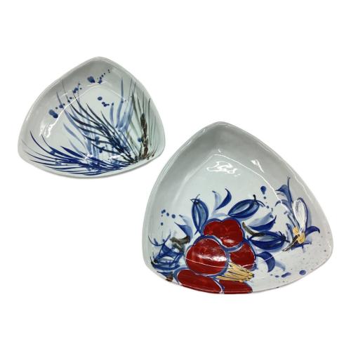 梅田純一 (ウメダジュンイチ) 陶器三角皿 2008 5Pセット