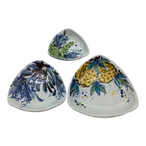 梅田純一 (ウメダジュンイチ) 陶器三角皿 2008 5Pセット