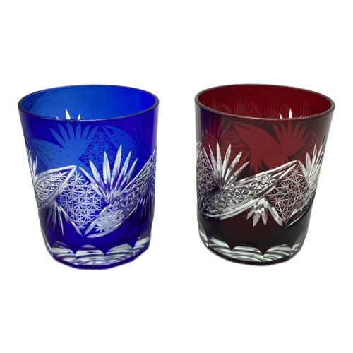 匠 (タクミ) 色被せ切子 ペア