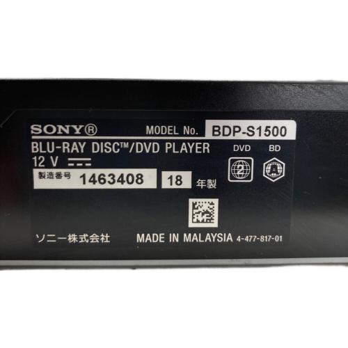 SONY (ソニー) Blu-rayプレーヤー BDP-S1500 2018年製 -