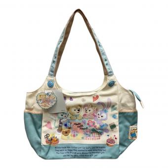 DISNEY (ディズニー) トートバッグ ホワイト×ブルー Made With Heart