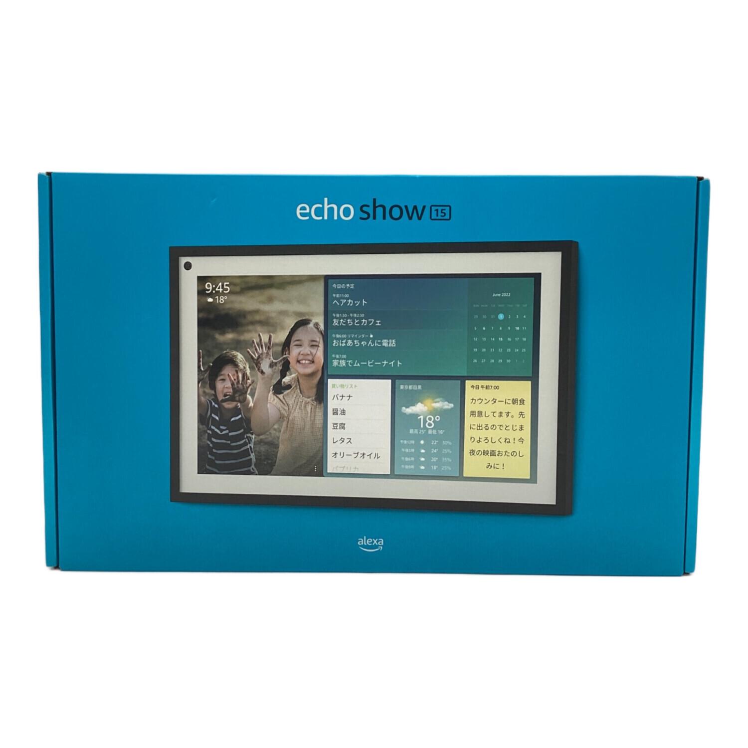 amazon (アマゾン) スマートディスプレイ echo show15