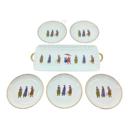 香蘭社 (コウランシャ) プレート 和蘭蛇人 6Pセット