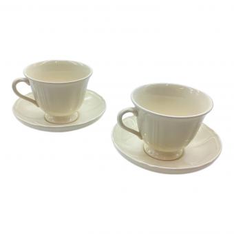 Wedgwood (ウェッジウッド) カップ&ソーサー クイーンズプレイン 2Pセット