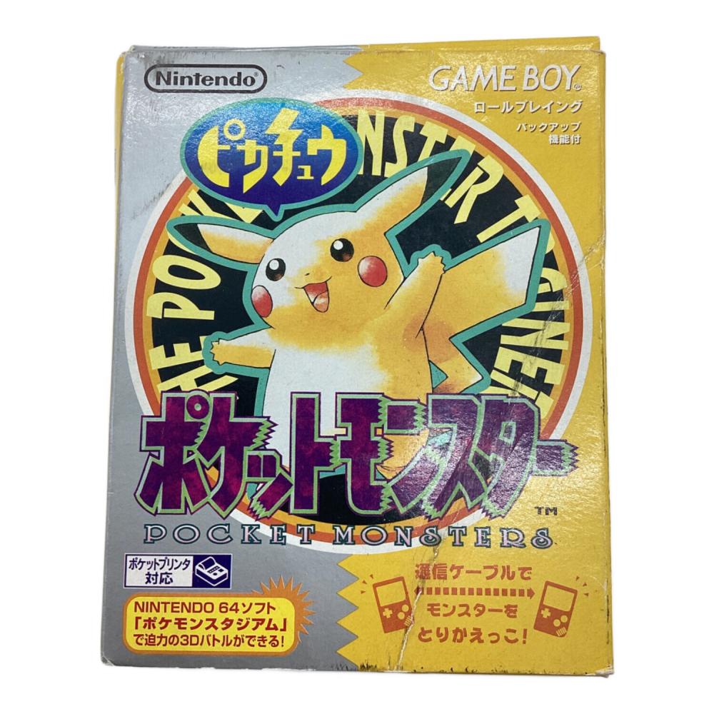 ポケットモンスター ピカチュウ ソフトのみ GBソフト ポケットモンスター ピカチュウ ゲームソフト -｜トレファク
