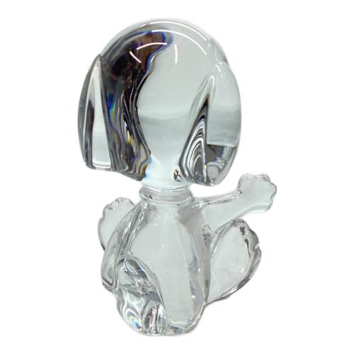 Baccarat (バカラ) スヌーピー(座り) ガラスオブジェ