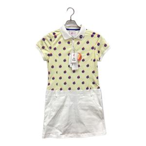 JUNandROPE' (ジュンアンドロペ) ゴルフワンピース レディース SIZE S イエロー×ホワイト