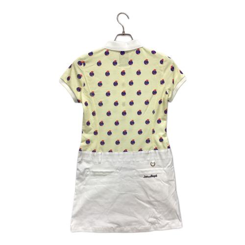 JUNandROPE' (ジュンアンドロペ) ゴルフワンピース レディース SIZE S イエロー×ホワイト