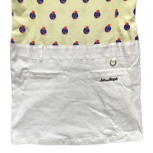 JUNandROPE' (ジュンアンドロペ) ゴルフワンピース レディース SIZE S イエロー×ホワイト