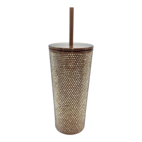 STARBUCKS COFFEE (スターバックスコーヒー) ステンレスコールドカップタンブラー ラインストーンゴールド