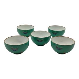 香蘭社 (コウランシャ) 湯呑み揃え 金彩蝶柄