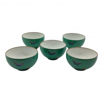 香蘭社 (コウランシャ) 湯呑み揃え 金彩蝶柄