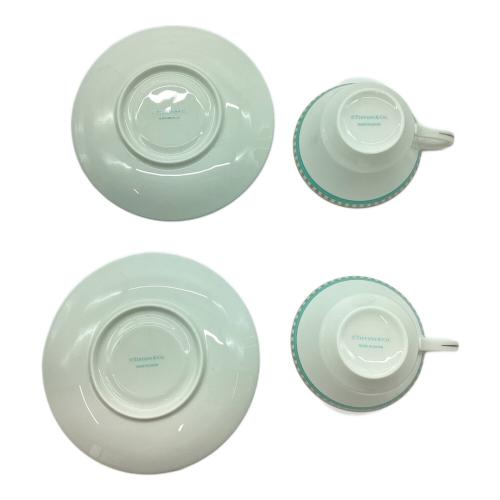 TIFFANY & Co. (ティファニー アンド コー) カップ&ソーサー プラチナブルーバンド