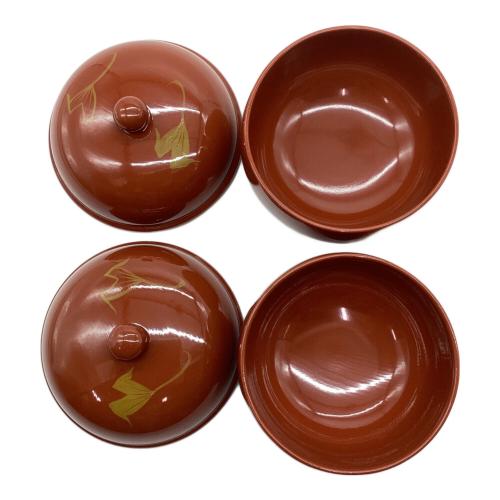 浄法寺塗 (ジョウボウジヌリ) 蓋付き椀 2P 漆器