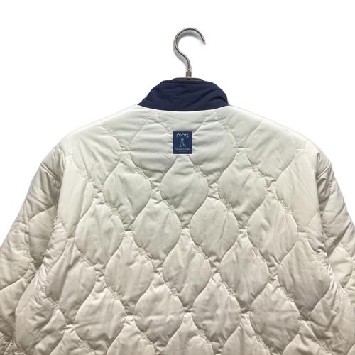 PiNG (ピン) ゴルフウェア(トップス) 622-5220001 キルティング ブルゾンジャケット レディース SIZE XL アイボリー