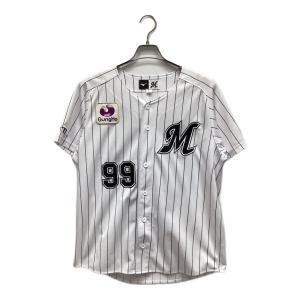 千葉ロッテマリーンズ (チバロッテマリーンズ) 野球ユニフォーム 99番 メンズ SIZE M ホワイト