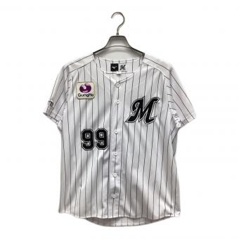 千葉ロッテマリーンズ (チバロッテマリーンズ) 野球ユニフォーム 99番 メンズ SIZE M ホワイト